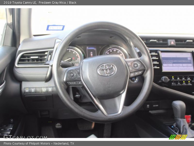 Predawn Gray Mica / Black 2019 Toyota Camry LE