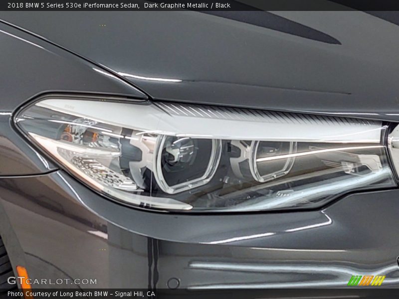 Dark Graphite Metallic / Black 2018 BMW 5 Series 530e iPerfomance Sedan