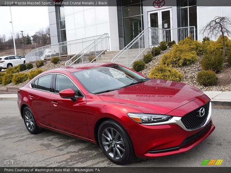 Soul Red Crystal Metallic / Black 2018 Mazda Mazda6 Sport