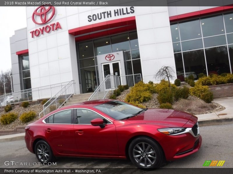 Soul Red Crystal Metallic / Black 2018 Mazda Mazda6 Sport