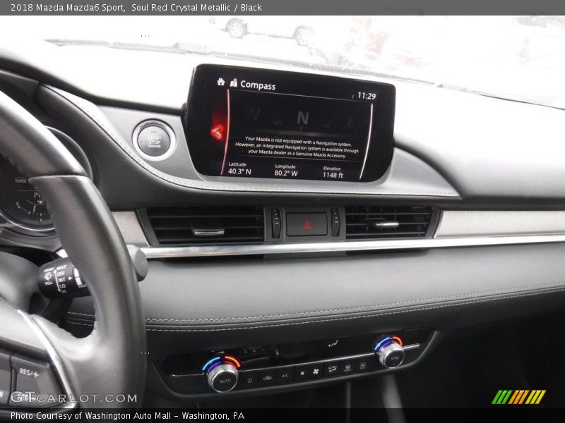 Soul Red Crystal Metallic / Black 2018 Mazda Mazda6 Sport