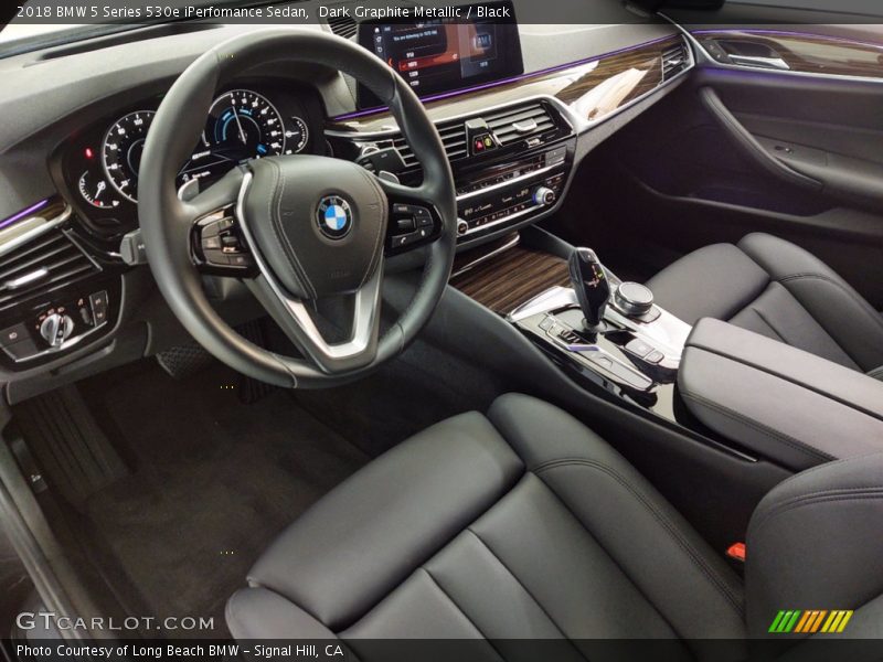 Dark Graphite Metallic / Black 2018 BMW 5 Series 530e iPerfomance Sedan