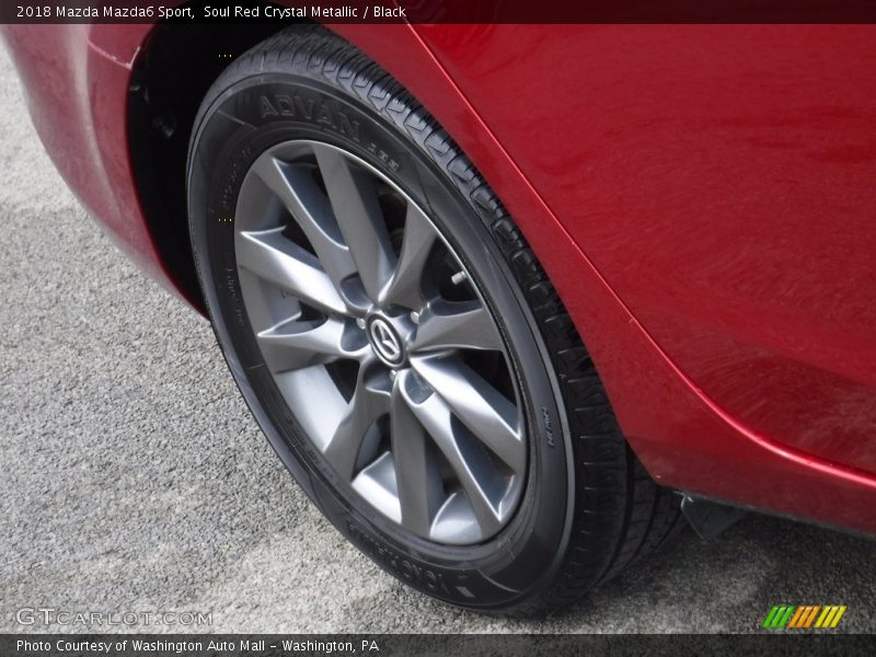 Soul Red Crystal Metallic / Black 2018 Mazda Mazda6 Sport