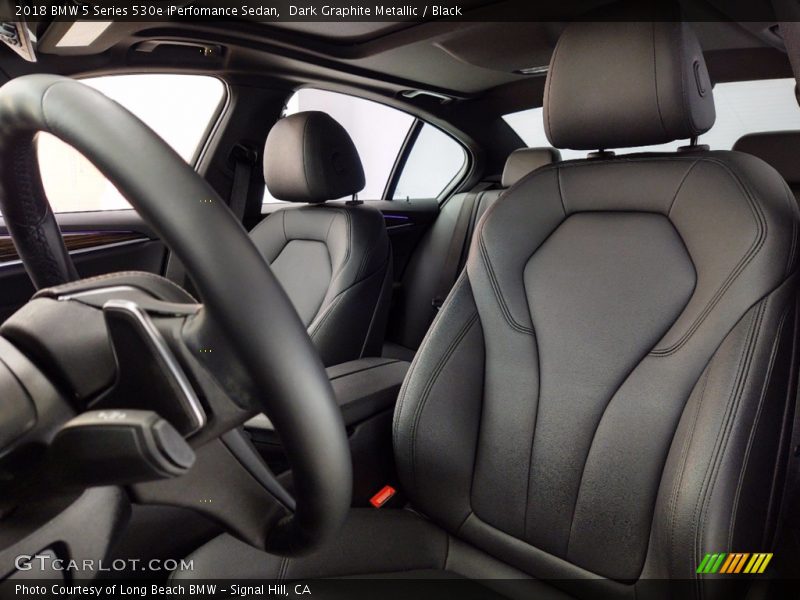 Dark Graphite Metallic / Black 2018 BMW 5 Series 530e iPerfomance Sedan