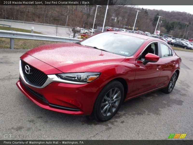 Soul Red Crystal Metallic / Black 2018 Mazda Mazda6 Sport