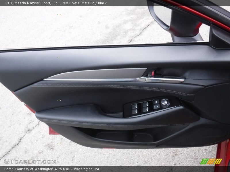 Soul Red Crystal Metallic / Black 2018 Mazda Mazda6 Sport