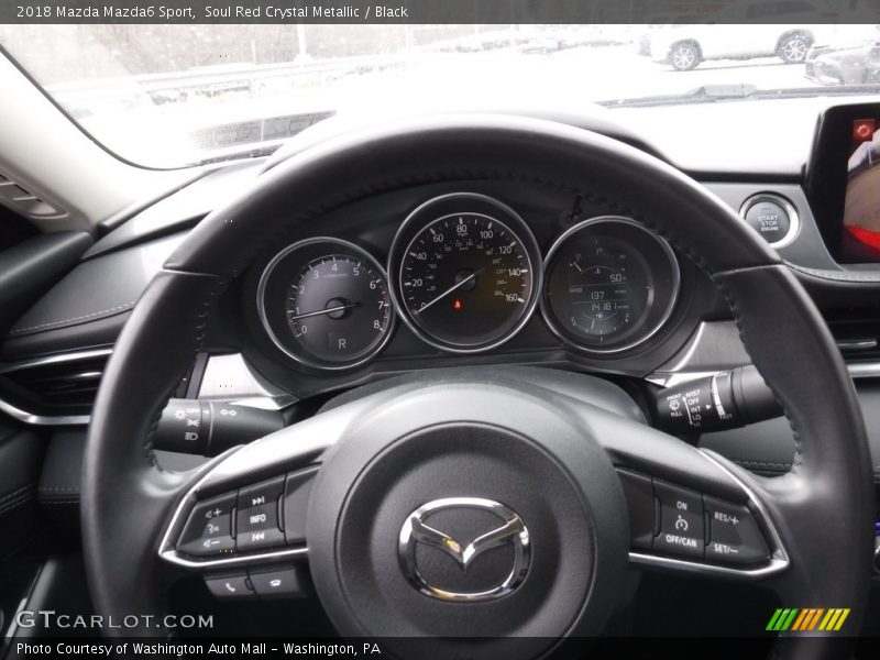 Soul Red Crystal Metallic / Black 2018 Mazda Mazda6 Sport