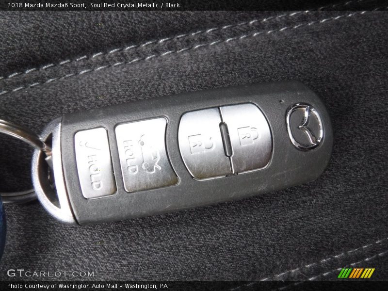 Soul Red Crystal Metallic / Black 2018 Mazda Mazda6 Sport