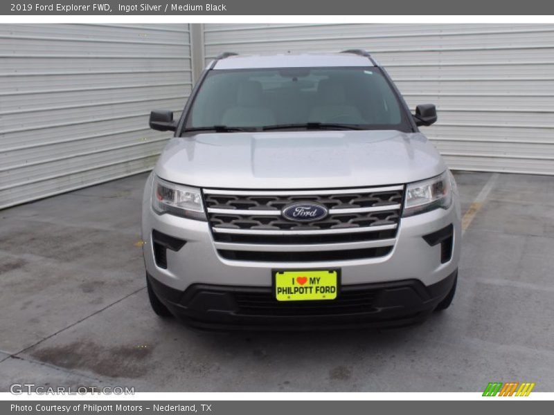 Ingot Silver / Medium Black 2019 Ford Explorer FWD
