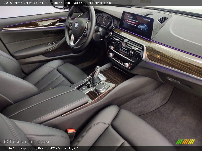 Dark Graphite Metallic / Black 2018 BMW 5 Series 530e iPerfomance Sedan