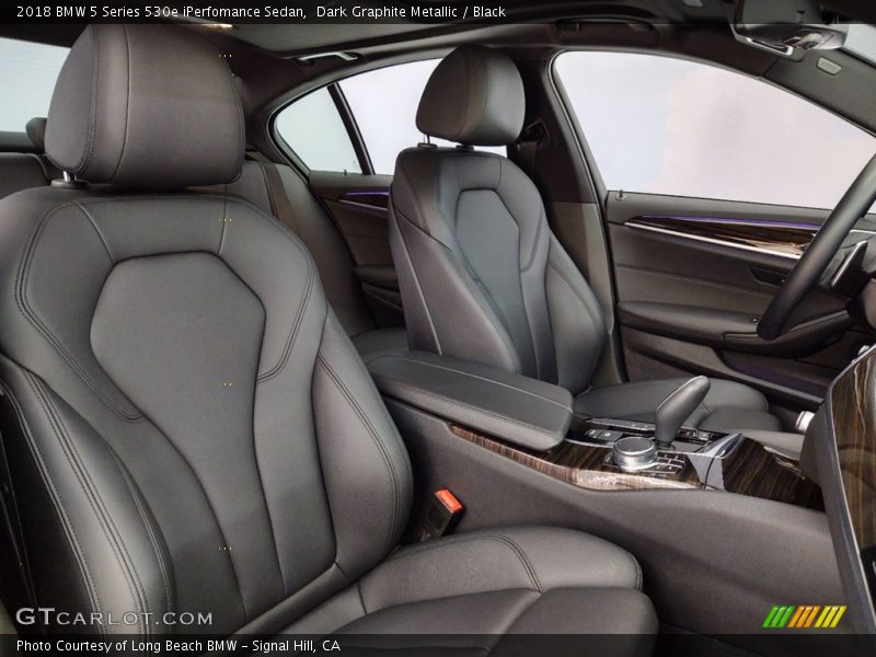 Dark Graphite Metallic / Black 2018 BMW 5 Series 530e iPerfomance Sedan