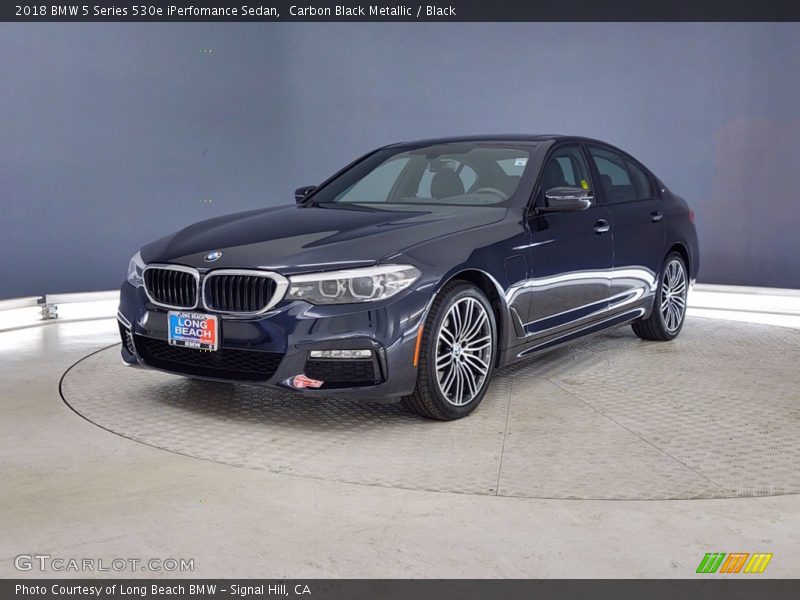 Carbon Black Metallic / Black 2018 BMW 5 Series 530e iPerfomance Sedan