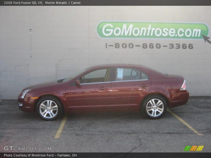 Merlot Metallic / Camel 2006 Ford Fusion SEL V6