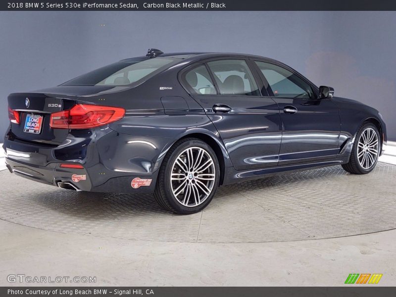 Carbon Black Metallic / Black 2018 BMW 5 Series 530e iPerfomance Sedan