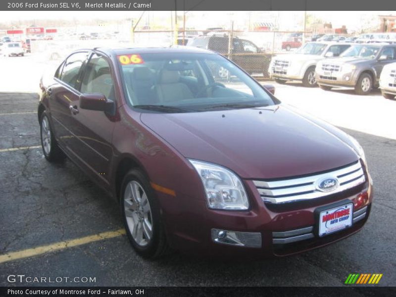 Merlot Metallic / Camel 2006 Ford Fusion SEL V6