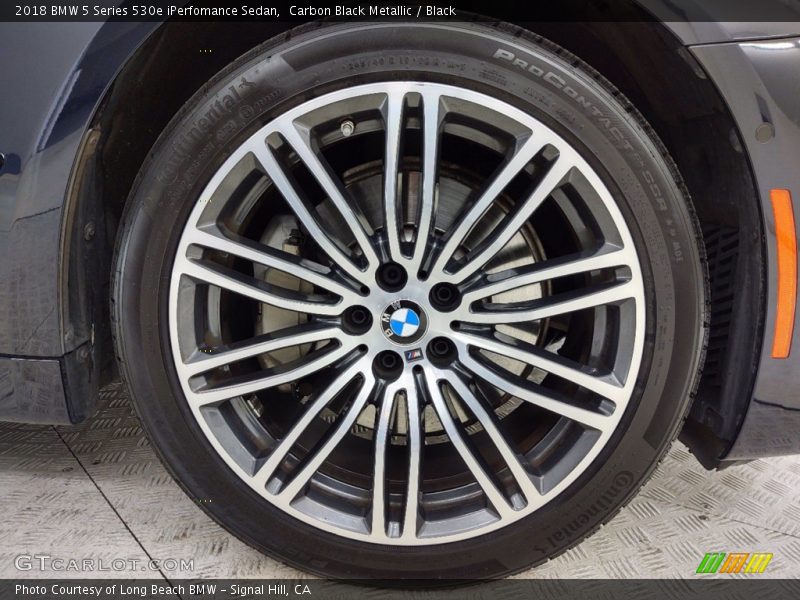 Carbon Black Metallic / Black 2018 BMW 5 Series 530e iPerfomance Sedan