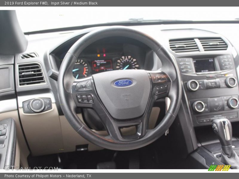 Ingot Silver / Medium Black 2019 Ford Explorer FWD