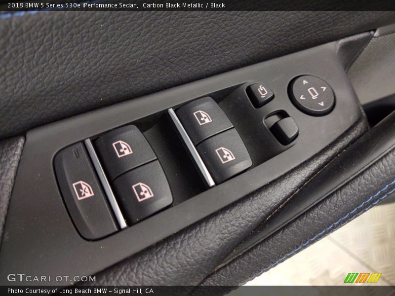 Carbon Black Metallic / Black 2018 BMW 5 Series 530e iPerfomance Sedan