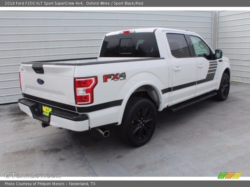 Oxford White / Sport Black/Red 2019 Ford F150 XLT Sport SuperCrew 4x4