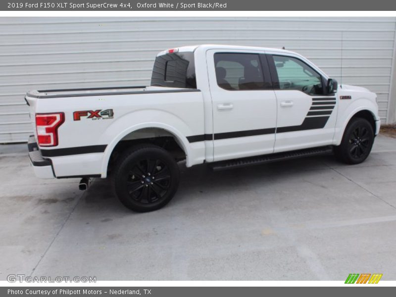 Oxford White / Sport Black/Red 2019 Ford F150 XLT Sport SuperCrew 4x4
