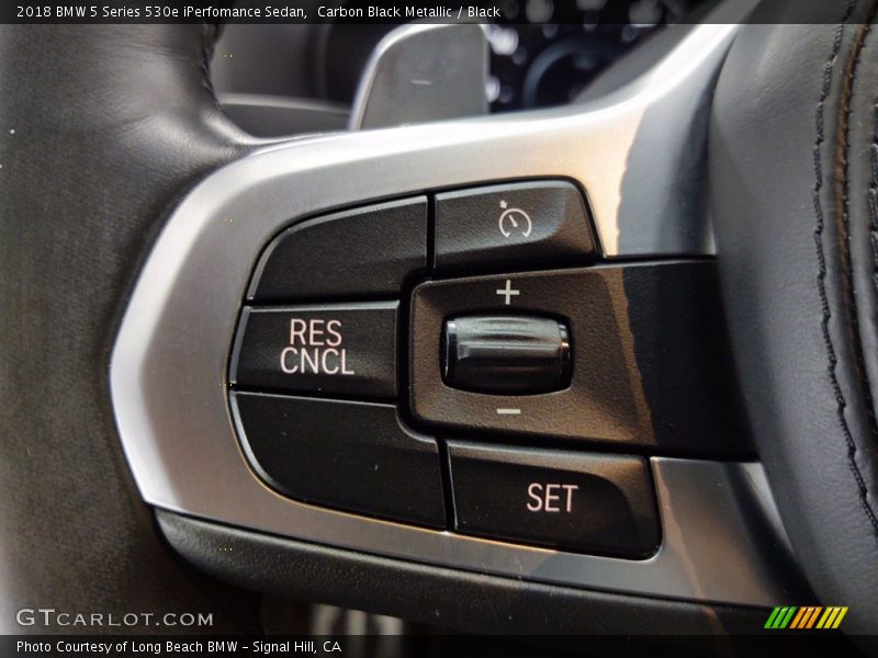 Carbon Black Metallic / Black 2018 BMW 5 Series 530e iPerfomance Sedan