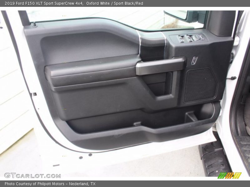 Oxford White / Sport Black/Red 2019 Ford F150 XLT Sport SuperCrew 4x4