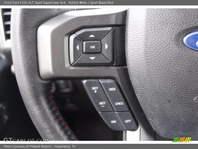 Oxford White / Sport Black/Red 2019 Ford F150 XLT Sport SuperCrew 4x4