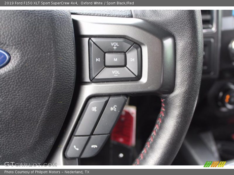 Oxford White / Sport Black/Red 2019 Ford F150 XLT Sport SuperCrew 4x4