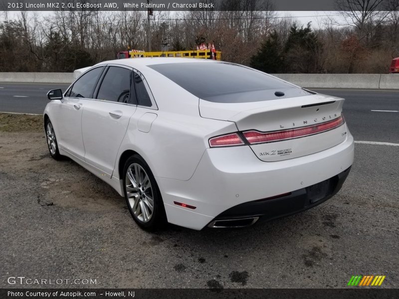 White Platinum / Charcoal Black 2013 Lincoln MKZ 2.0L EcoBoost AWD
