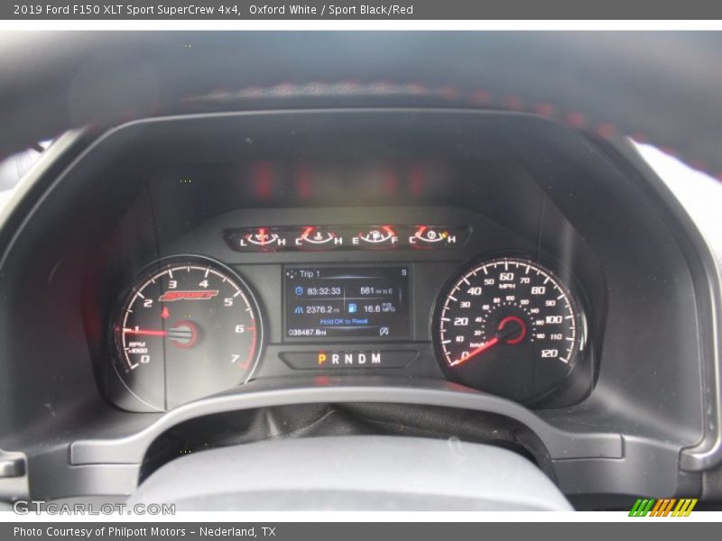 Oxford White / Sport Black/Red 2019 Ford F150 XLT Sport SuperCrew 4x4