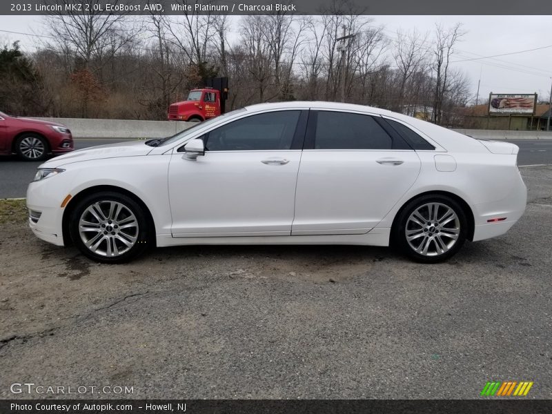 White Platinum / Charcoal Black 2013 Lincoln MKZ 2.0L EcoBoost AWD