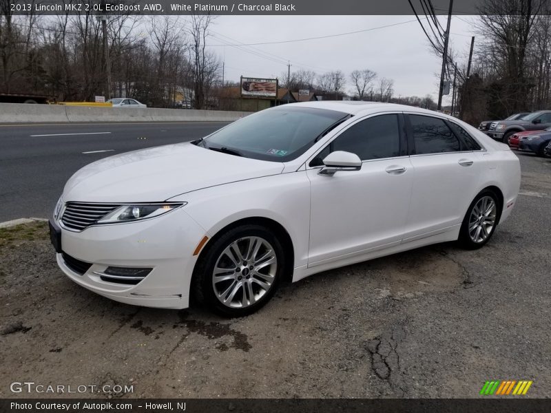 White Platinum / Charcoal Black 2013 Lincoln MKZ 2.0L EcoBoost AWD