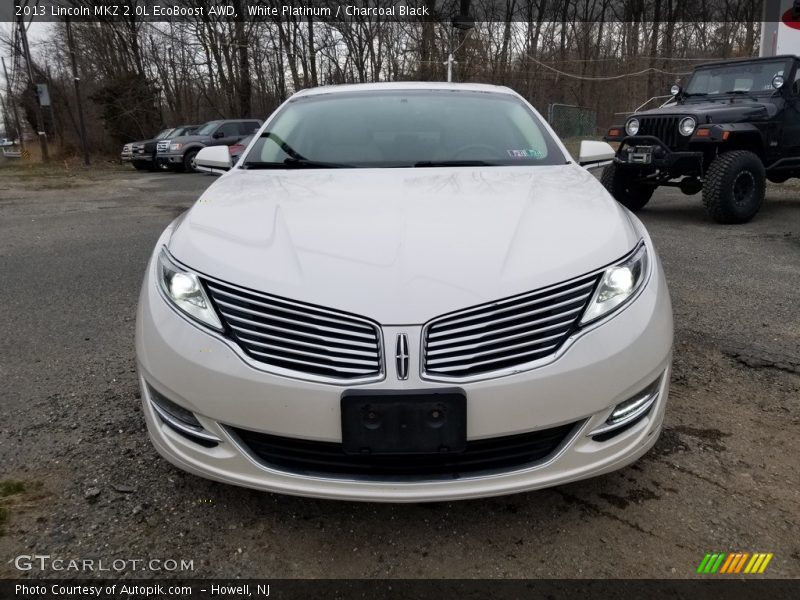 White Platinum / Charcoal Black 2013 Lincoln MKZ 2.0L EcoBoost AWD