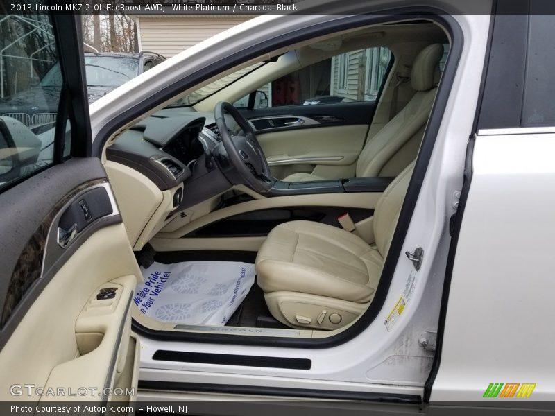White Platinum / Charcoal Black 2013 Lincoln MKZ 2.0L EcoBoost AWD