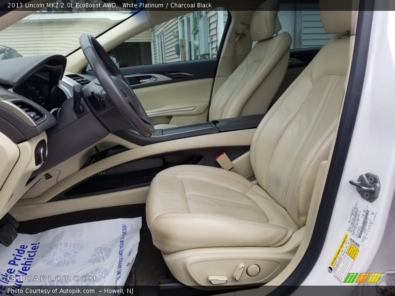 White Platinum / Charcoal Black 2013 Lincoln MKZ 2.0L EcoBoost AWD