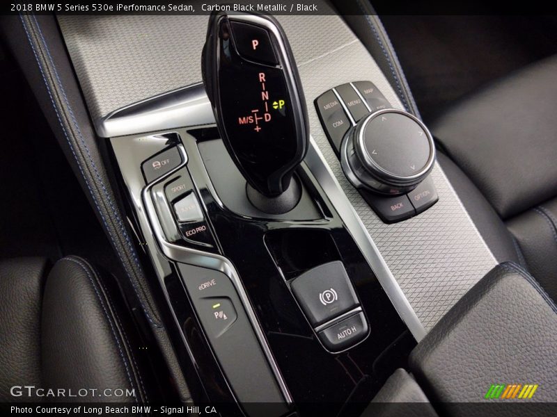 Carbon Black Metallic / Black 2018 BMW 5 Series 530e iPerfomance Sedan