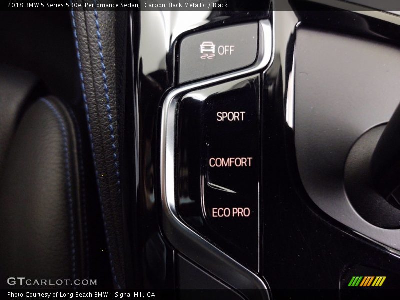 Carbon Black Metallic / Black 2018 BMW 5 Series 530e iPerfomance Sedan