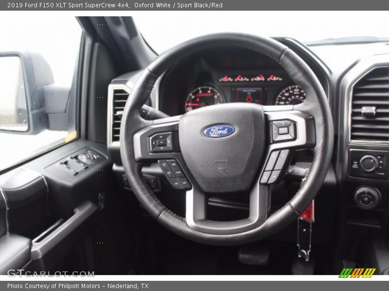 Oxford White / Sport Black/Red 2019 Ford F150 XLT Sport SuperCrew 4x4