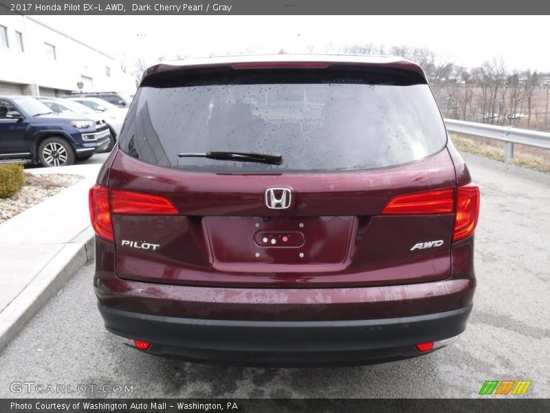 Dark Cherry Pearl / Gray 2017 Honda Pilot EX-L AWD