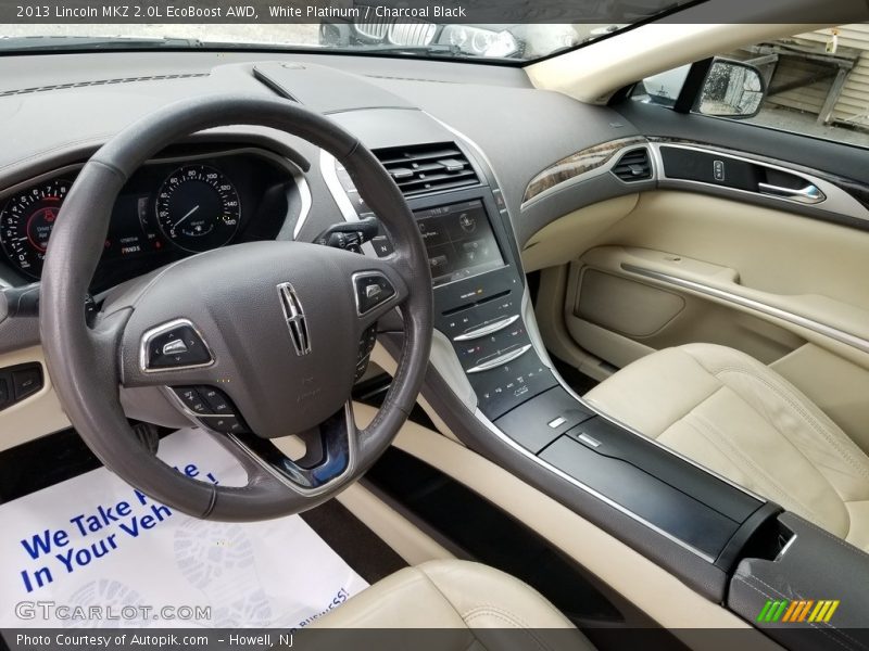 White Platinum / Charcoal Black 2013 Lincoln MKZ 2.0L EcoBoost AWD