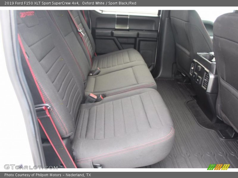 Oxford White / Sport Black/Red 2019 Ford F150 XLT Sport SuperCrew 4x4