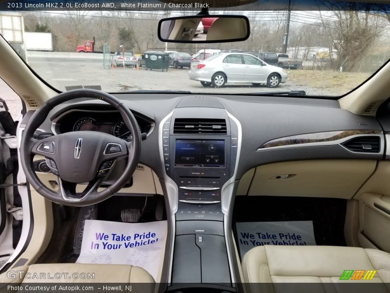 White Platinum / Charcoal Black 2013 Lincoln MKZ 2.0L EcoBoost AWD