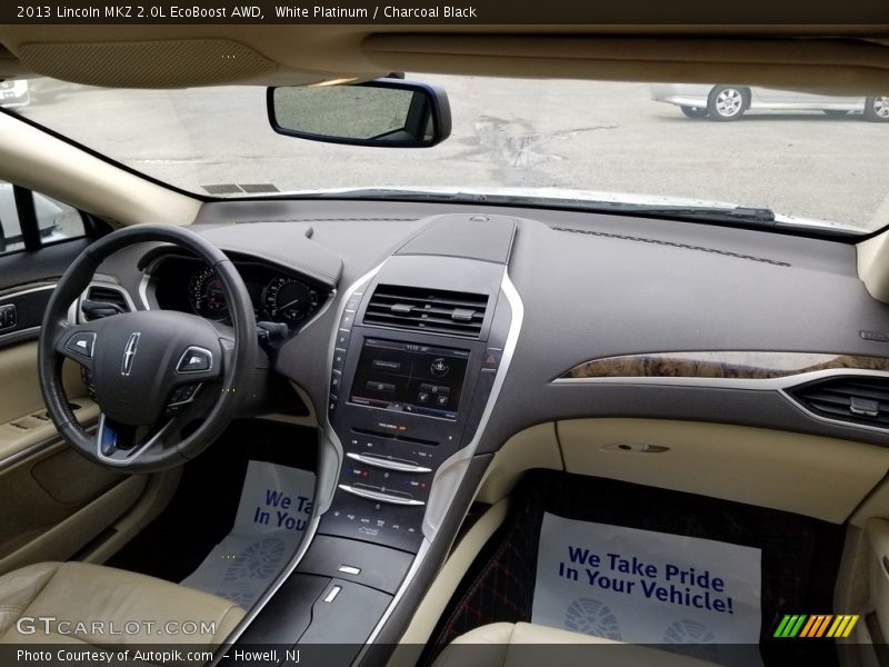 White Platinum / Charcoal Black 2013 Lincoln MKZ 2.0L EcoBoost AWD