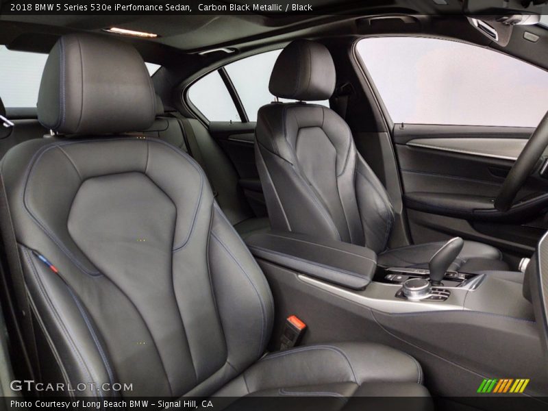 Carbon Black Metallic / Black 2018 BMW 5 Series 530e iPerfomance Sedan