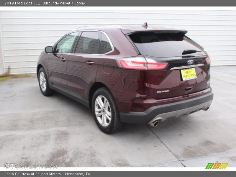 Burgundy Velvet / Ebony 2019 Ford Edge SEL