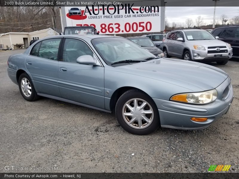 Silver Blue Ice Metallic / Medium Gray 2003 Buick LeSabre Limited