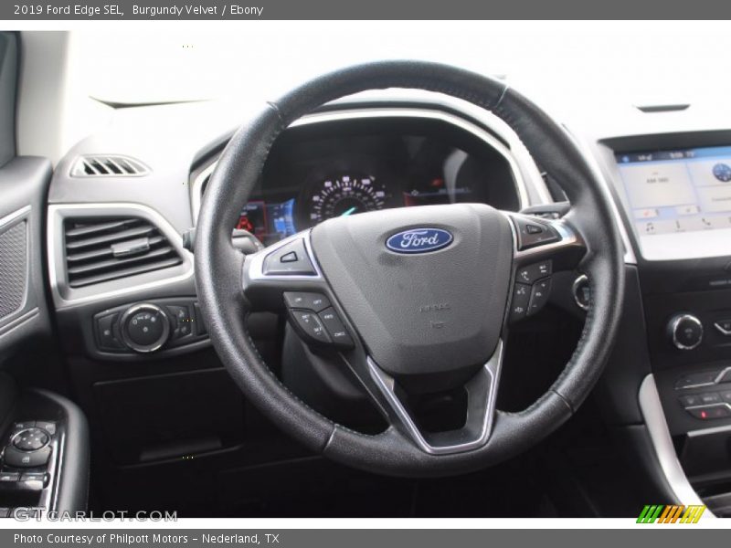 Burgundy Velvet / Ebony 2019 Ford Edge SEL
