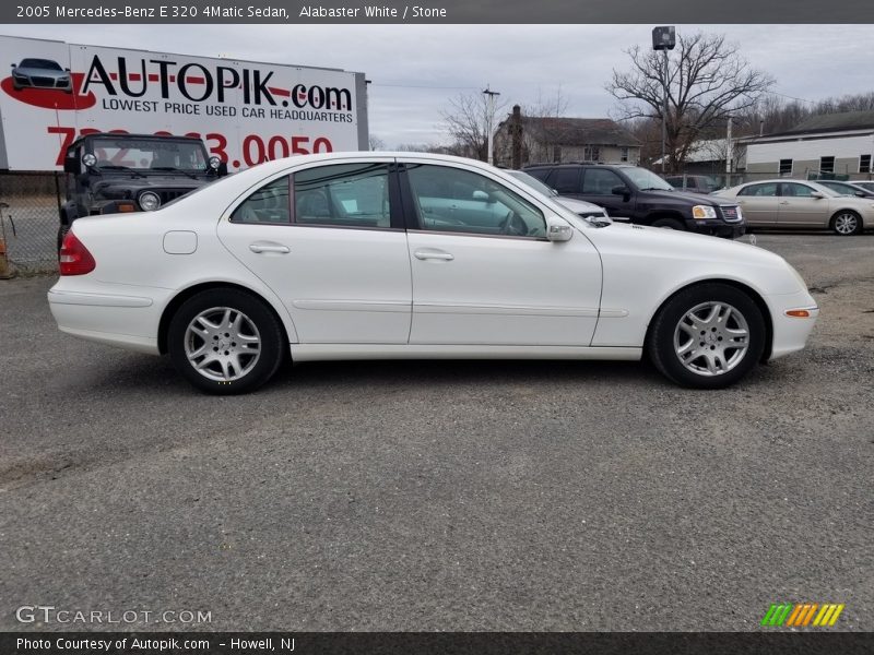 Alabaster White / Stone 2005 Mercedes-Benz E 320 4Matic Sedan