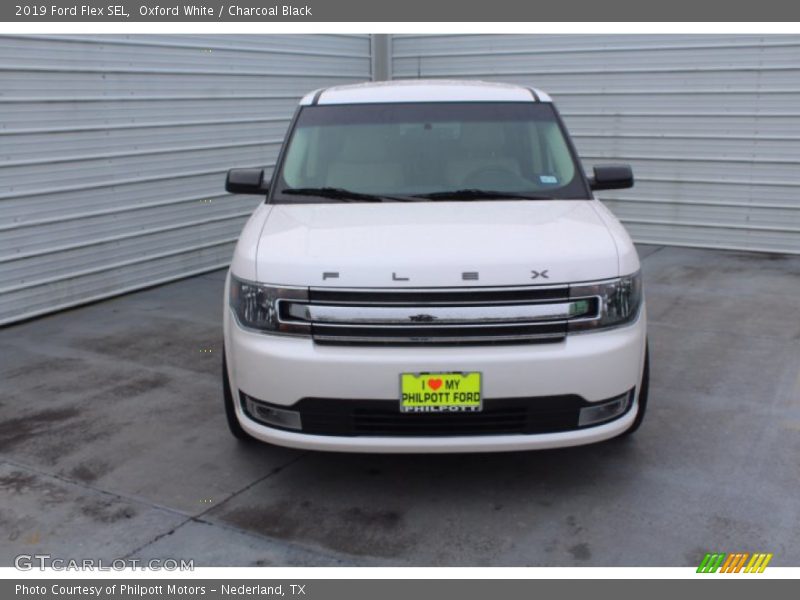 Oxford White / Charcoal Black 2019 Ford Flex SEL