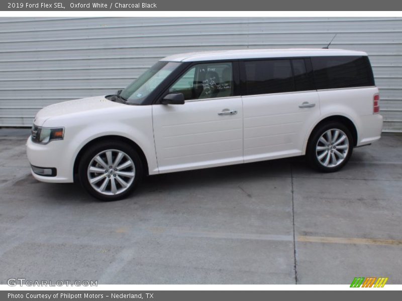 Oxford White / Charcoal Black 2019 Ford Flex SEL